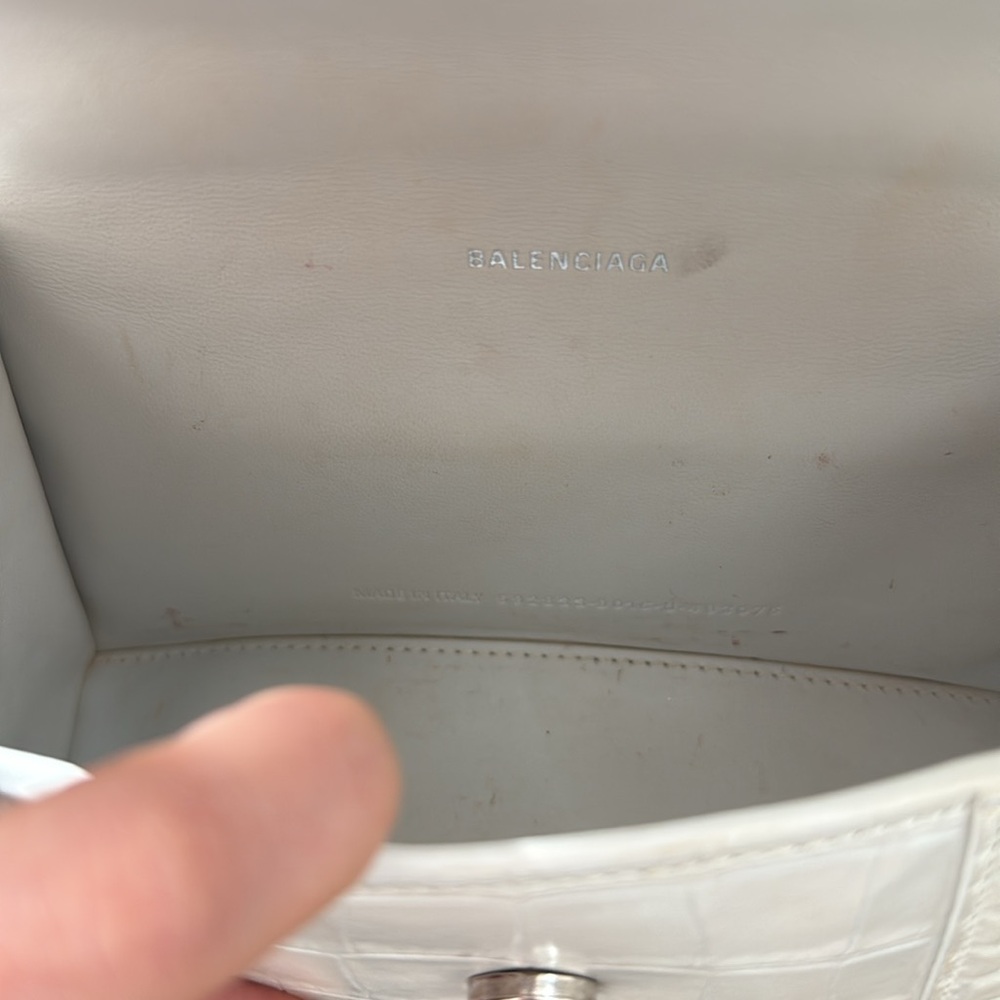 Balenciaga white xs hourglass bag - Picture 3 of 7